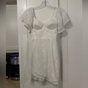 Elegant White Mini Dress